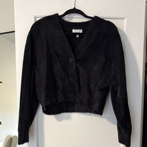 Elegant Black Women's Cardigan